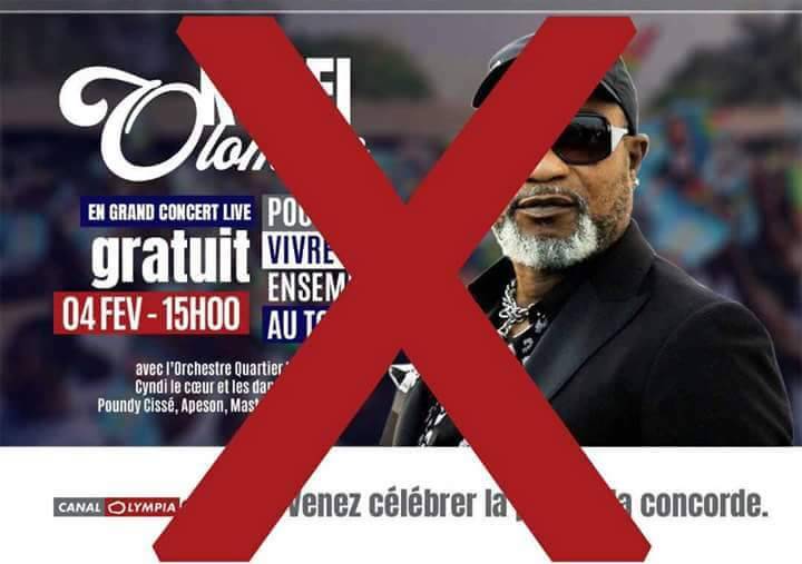Des acteurs culturels togolais se mobilisent pour boycotter le concert de Koffi Olomidé au Canal Olympia Godopé